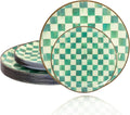 U-QE 20PCS Green Plastic Plates by U-QE