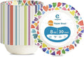 30 Pack Paper Bowls, 8 Oz Disposable Soup Bowl, Heavy Duty Printed Disposable by Unknown
