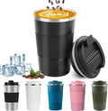 Insulated Travel Coffee Mug, Stainless Steel Coffee Cup by YINBAOGE