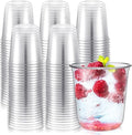 Ziliny Disposable Stemless Glasses 12oz Crystal Plastic Wine Glasses Clear by Ziliny