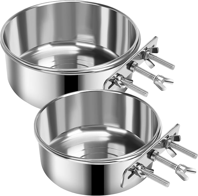 2 Pcs Medium Dog Food Water Bowl by YummySam