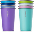 VINUR Stainless Steel Cups 16 oz Metal Drinking Glasses 8 Pcs | Stainless Steel by Vinur