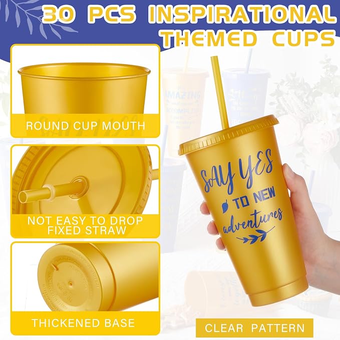 Uiifan 30 Pcs Inspirational Cups Bulk - Image 3