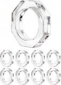 Acrylic Napkin Rings, crystal-clear style, dinner parties & everyday use by CLEENTABLE