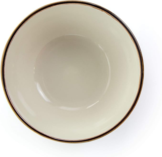 Elama Embossed Scalloped Stoneware Dinnerware Dish Set, 16 Piece - Image 8