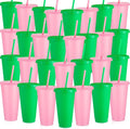 Honeydak 30 Pack Tumbler with Straw and Lid Bulk Cups by Honeydak
