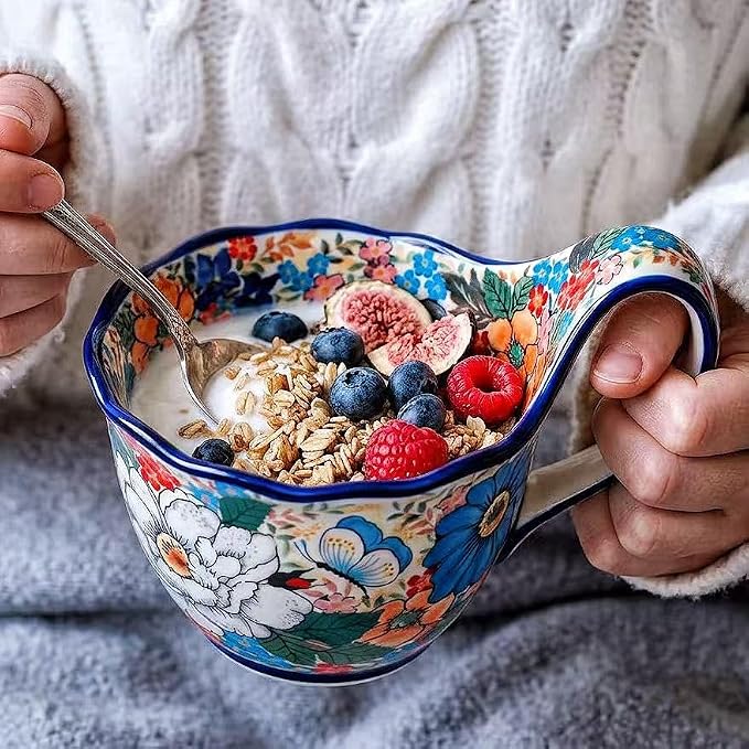 ALMA Soup Bowl with Large Handle 16oz, Giftable - Image 3