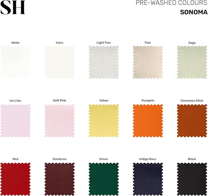 Solino Home Linen 60 Inch Round Tablecloth - 100% Pure Linen Ivory Round Tablecloth - Machine Washable Table Cloth for Spring, Easter - Sonoma