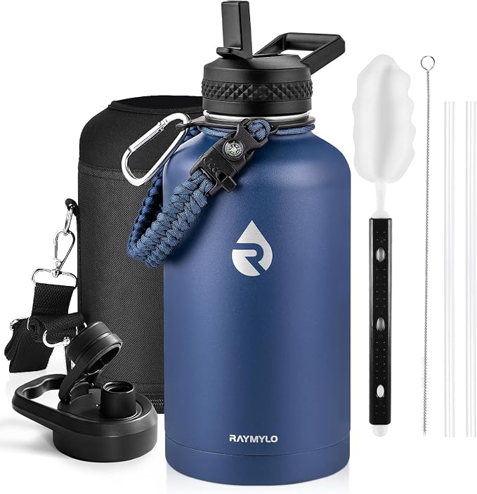 RAYMYLO Insulated Water Bottle 64 oz, Triple Wall Vacuum Stainless Steel | by RAYMYLO