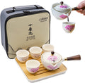 LURRIER Porcelain Chinese Gongfu Tea Set, Portable Teapot Set by LURRIERUS