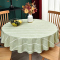 Zobesta Sage Green Table Cloth Round Tablecloth 53 Inch, Cotton Linen Tablecloth Round Dining Table Cove for Party, Holiday, Picnic, Dining, Outdoor,Fall