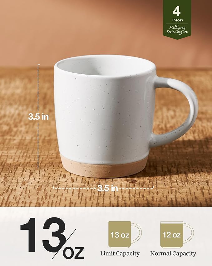 famiware Coffee Mugs for 4, 13 oz Mug Set, Dringking Cup - Image 3