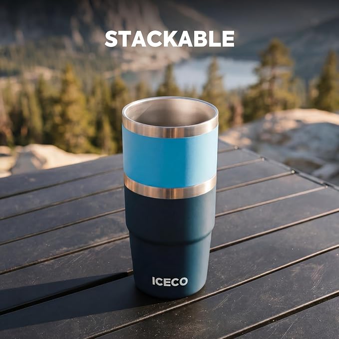 ICECO 8 oz Tumbler, Insulated Espresso Cup Set of 2, Stainless Steel Drinkware - Image 7