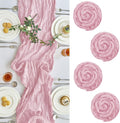 IVAPUPU Pink Table Runner 120 Inches by IVAPUPU