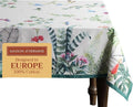 Maison d' Hermine Table Cloth Square Table 100% Cotton 60 x 60 Inches Tablecloth Reusable Decorative for Dining Room Farmhouse Home Valentines Day Decorations Spring Summer - Tropiques
