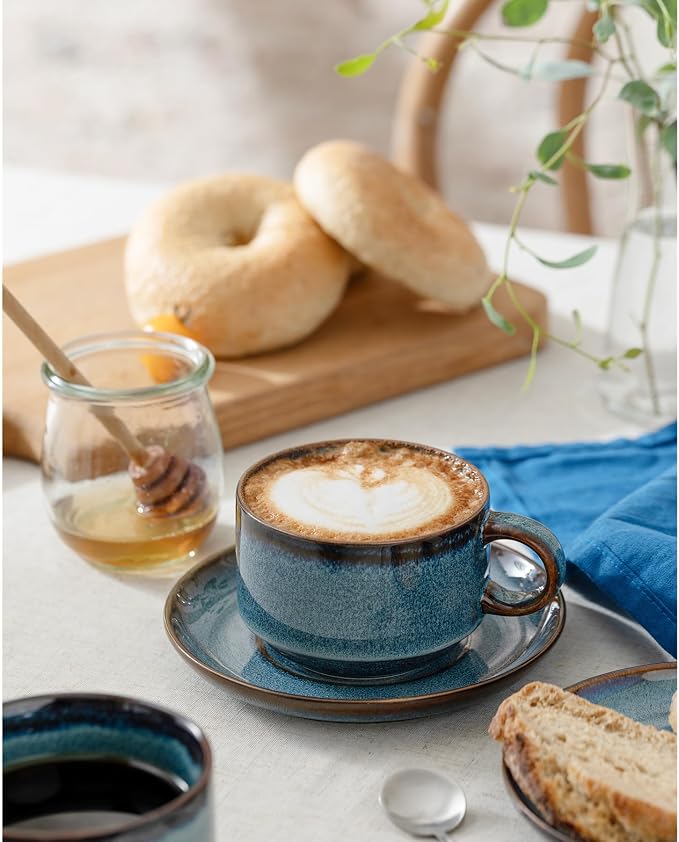 Ceramics 10oz Cappuccino Cups - Image 2