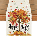 Artoid Mode 210 GSM Fall Table Runner 13x48 Inch Home Party Decor | Maple Tree by ArtoidMode