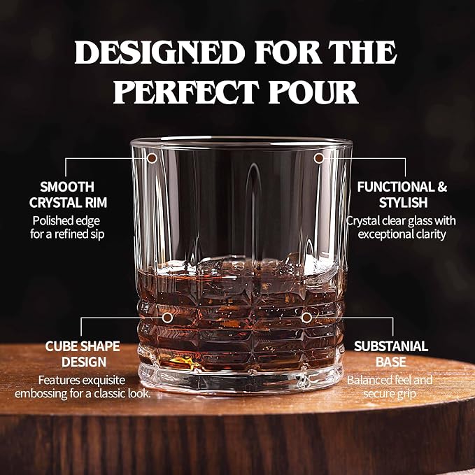 Moretoes Drinking Glasses Set of 12, Mixed Drink Cocktail Glass | 6 Highball - Image 4
