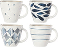 Lenox Blue Bay 4-Piece Dessert Mug Set, 2.75 LB | Dishwasher safe, microwave by Lenox