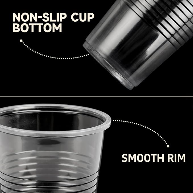 YEEHAW 100 Pack 3 oz Bathroom Plastic Cups, Disposable Mouthwash Cups, Samll Plastic Cup 3 oz for Cold Beverages, Ideal for Party, Tasting and Drinking