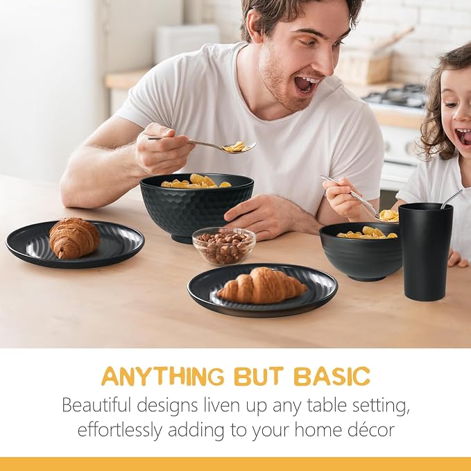Teivio 32-Piece Plates and Bowls Sets - Image 6
