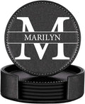 XINYIMAI Custom Leather Coasters Set of 6 by XINYIMAI