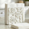 Resama Metal Napkin Holder for Table, Metal Rose Standing Napkin Holder for by ResamaWallDecorationGift