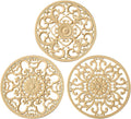 Extra Thick Silicone Trivet Mat for Hot Dishes, Hot Pots and Pans, Pot Holder, Hot Pad to Portect Your Table and Countertop, Kitchen Decor and Accessories,Beige,Set of 3