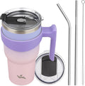 Konokyo 30 oz Tumbler with Handle and Straw, Insulated Travel Mug | Pastel by Konokyo