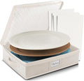 Platter Storage Case – Fine China Storage Containers Hard Shell, Quilted and by HearthHarbor