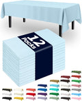Pureegg Plastic Table Cloth Disposable 12 Pack, 54 x 108 Inch Table Cloths by Pureegg