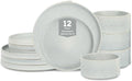 Stone Lain Bao 12-Piece Dinnerware Set Stoneware, Plates and Bowls Set by Unknown