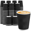 Lamosi 100 Pack Coffee Cups 12 oz, Disposable Paper Coffee Cups No Lids | by BuyNow