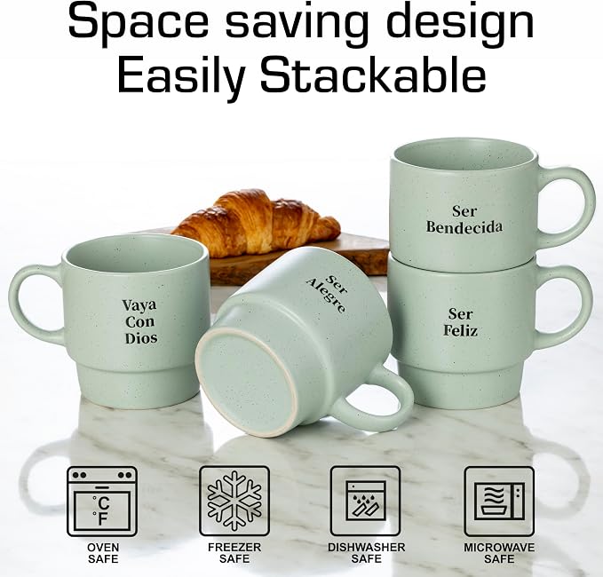 Signature Housewares Stackable Coffee Mug Tower Set - Image 4