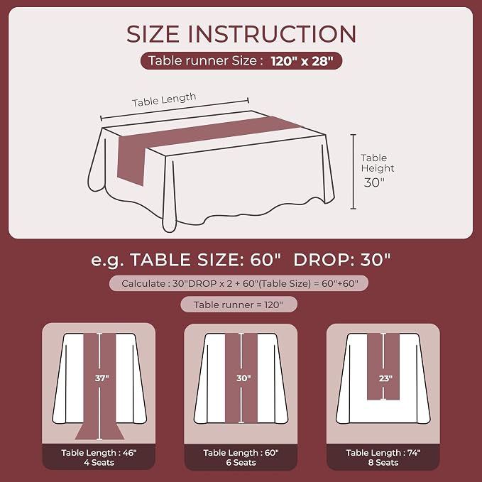 Leetaltree Dazzle Table Runner-Luxury Scarf Table Runner 120 Inch 10FT - Image 4