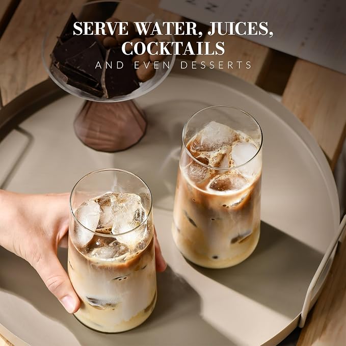 Krosno Water Glasses Set of 6, 18.3 oz, Avant-Garde Collection | Drinking - Image 8