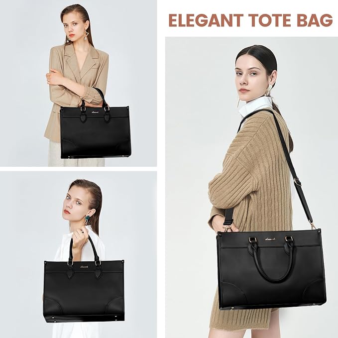 LOVEVOOK Laptop Bag for Women 17 lnch, Waterproof Laptops Tote Bags for Womens - Image 2