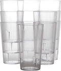 Restaurant Grade, BPA-Free 12oz Clear Plastic Cups 12pk. Super Durable by FoodRestaurantSupplies