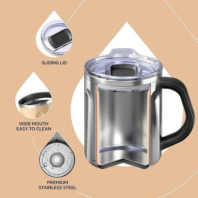 Ideus 16 oz Insulated Coffee Mug - Image 3