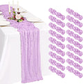 18 Pack Cheesecloth Table Runner 10FT Lilac Purple Table Runner Lavender Boho by Showgeous