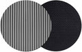 Geometric Grey Coasters Set of 2, Abstract Contemporary Minimalist Line Soft by PIEPLE