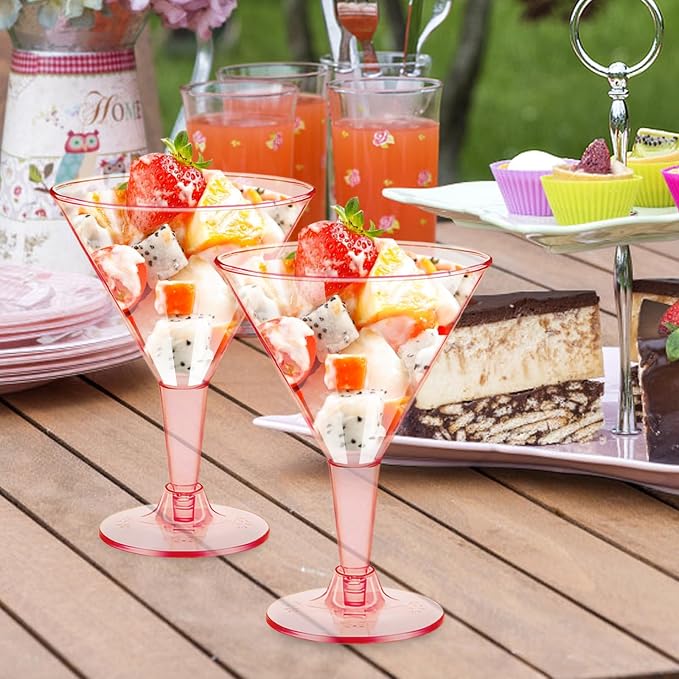 50 Pack 7 oz Plastic Martini Glasses - Image 6