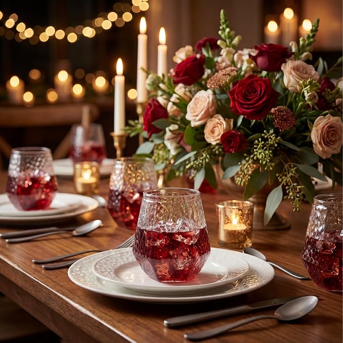 Ciaell 30 Pack Plastic Wine Glasses - Image 3