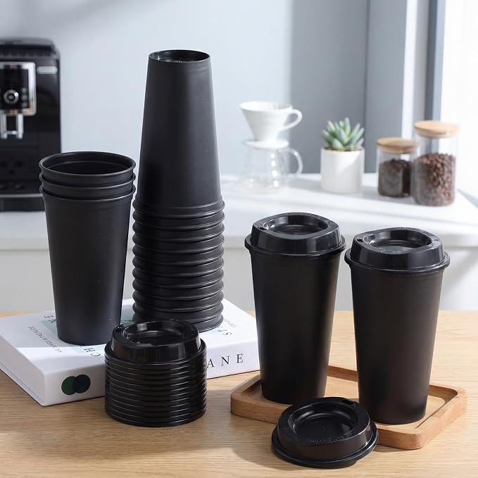 Honeydak 66 Pack 16 oz Reusable Coffee Cups - Image 2