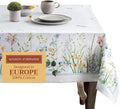 Maison d' Hermine Table Cloth Square Table 100% Cotton 60 x 60 Inches Tablecloth Reusable Decorative for Dining Room Farmhouse Home Valentines Day Decorations Spring Summer - Fleurs De Mai