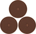 3 Pack Silicone Coasters for Drinks, Thickened Coaster by CAETOUNG