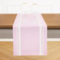 Solino Home 100% Pure Linen Table Runner, 14 x 132 in, French Stripe | Table by SolinoHome