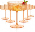 Ciaell 12 Pack Amber Plastic Martini Glasses by Ciaell