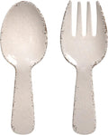 UPware Crackle Melamine Salad Servers, Serving Utensil Set, Includes Serving by UPware