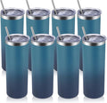 Volhoply 8 Pack Skinny Tumblers by LiveFully%EF%BC%8CDrinkFreely%E2%80%94KeepGoingwithVolhoply%EF%BC%81